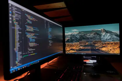 Code and the released live website side by side